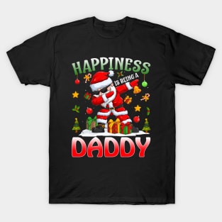 Happiness Is Being A Daddy Santa Christmas T-Shirt